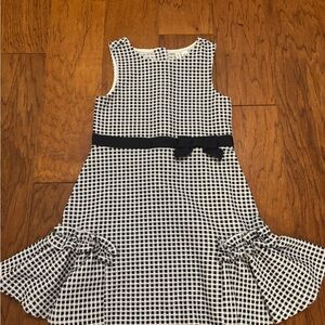 Janie and Jack Navy and White Checkered Dress